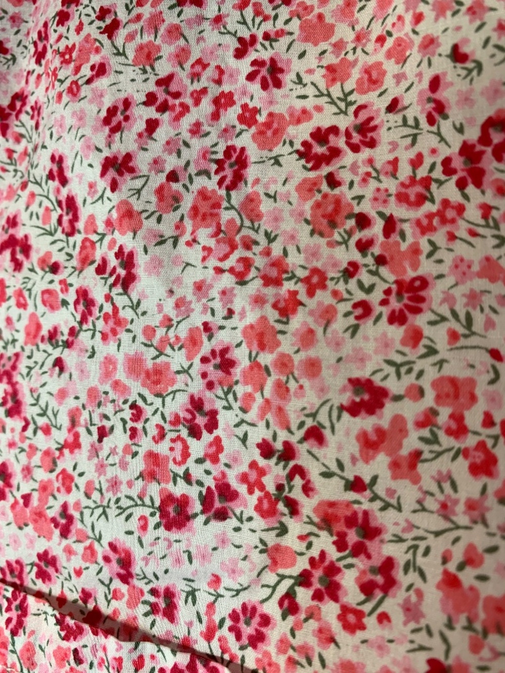 Liberty Art Fabrics Floral Cotton Button-Up Shirt Pink Cottagecore M Preppy - Picture 6 of 12
